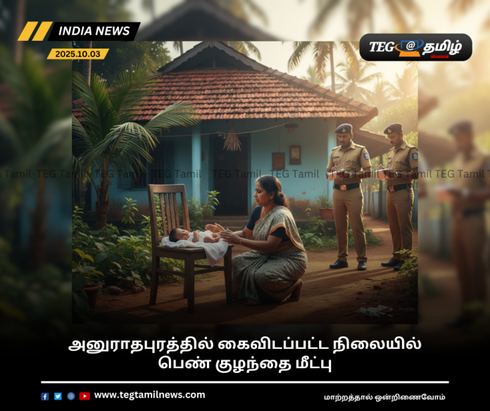 Abandoned baby girl rescued in Anuradhapura